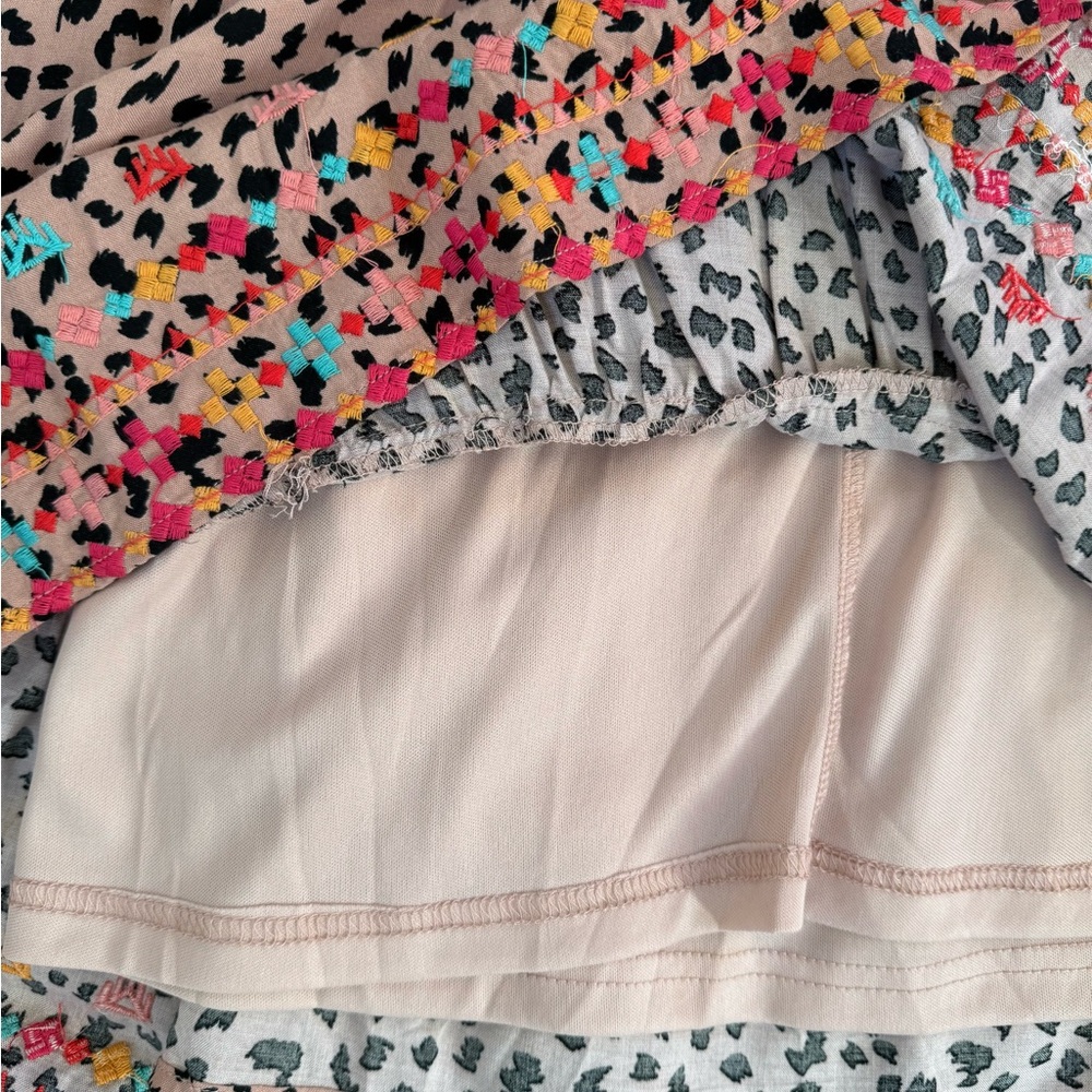 Savanna Jane Pink and Black Leopard Print Patterned  Dress Small Boho NWT - Picture 8 of 9